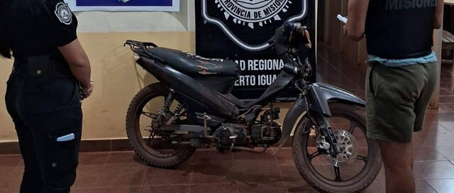 La Policía recuperó una motocicleta que había sido robada y comercializada en Wanda