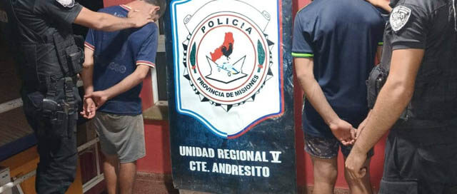 Andresito: detienen a dos hombres por robo de muebles en barrio Quintas Bajas
