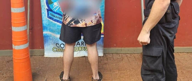 Detuvieron a un hombre por robar un cono de señalización en Comandante Andresito