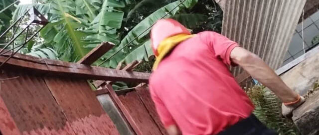 Cerro Corá: asistieron a familias afectadas por voladuras de techos tras el temporal