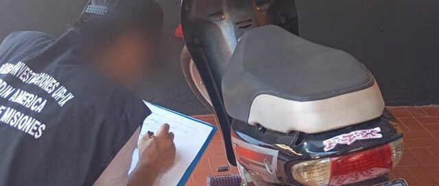 Jardín América: recuperaron una motocicleta en una causa por robo calificado