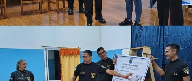 GARUHAPÉ: Charla informativa sobre violencia, convivencia vecinal y estafas telefónicas