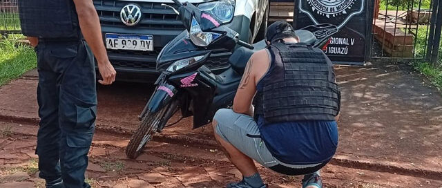 Recuperan en Wanda una moto robada en Iguazú que había sido comprada de buena fe