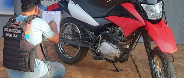 Recuperaron en Garupá una motocicleta robada en Buenos Aires tras un operativo conjunto