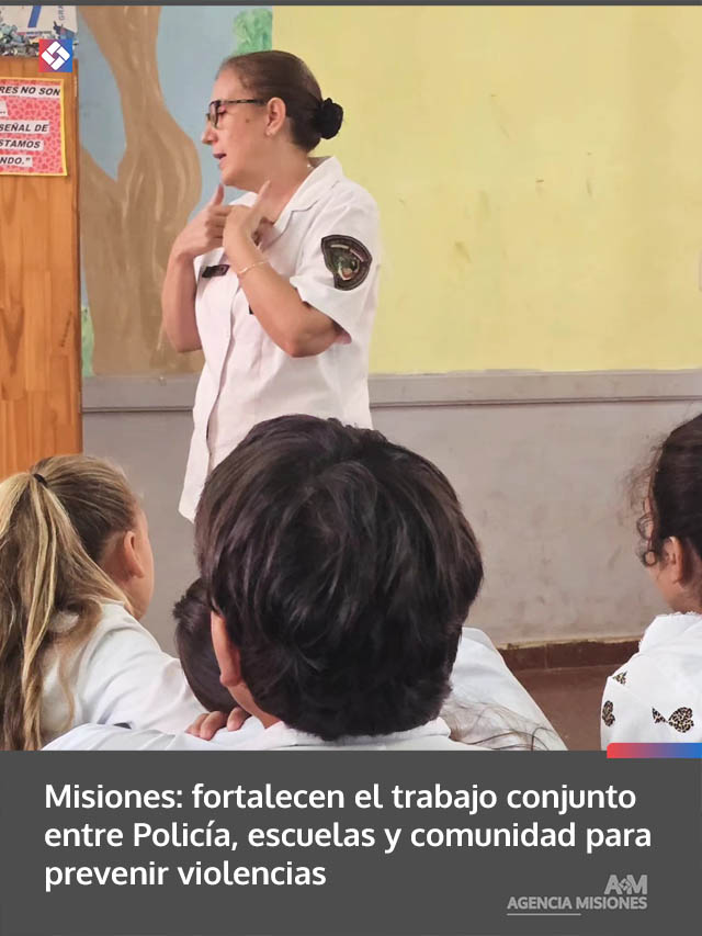 Misiones: fortalecen el trabajo conjunto entre Policía, escuelas y comunidad para prevenir violencias