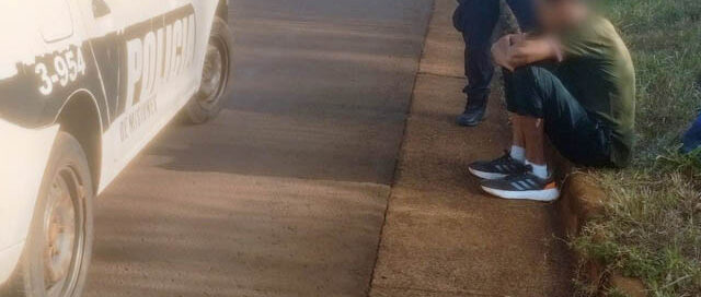Garupá: la Policía asistió a un mochilero que dormía en la banquina de la Ruta 105