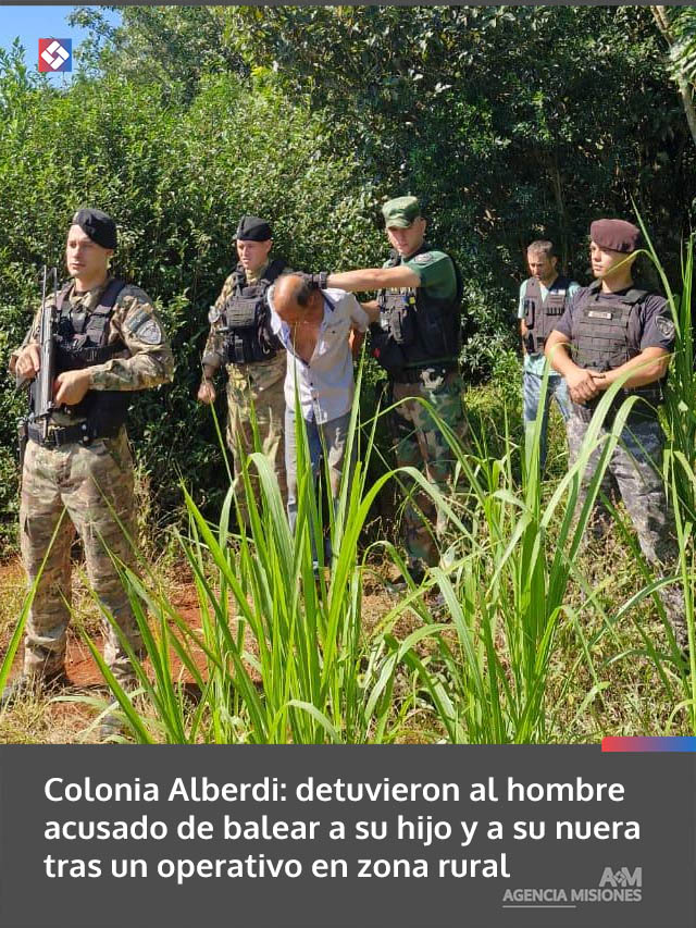 Colonia Alberdi: detuvieron al hombre acusado de balear a su hijo y a su nuera tras un operativo en zona rural