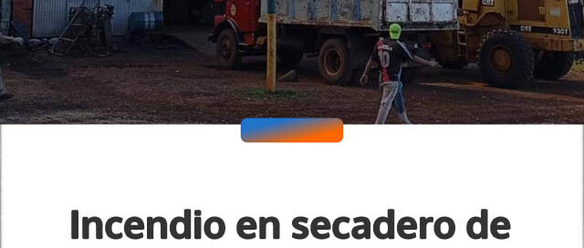 Incendio en secadero de yerba mate fue controlado sin heridos en Jardín América