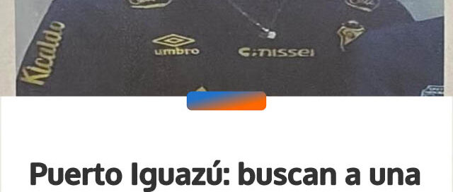 Puerto Iguazú: buscan a una adolescente de 12 años