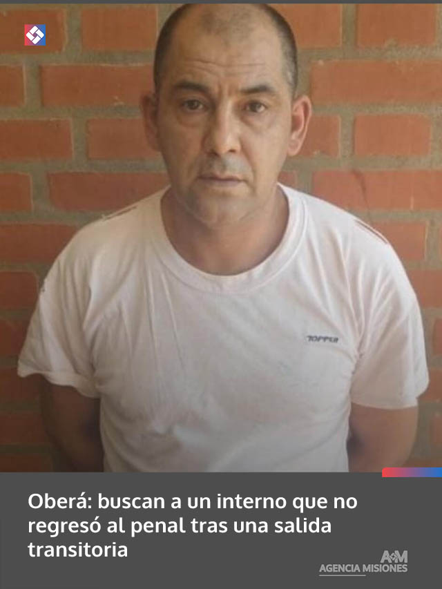 Oberá: buscan a un interno que no regresó al penal tras una salida transitoria