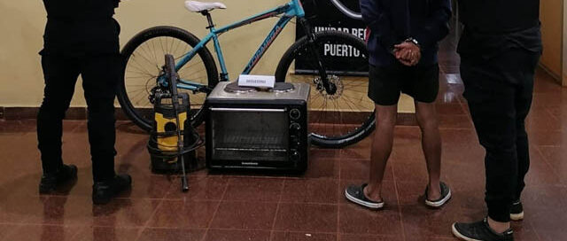 Colonia Wanda: detuvieron a un joven y recuperaron elementos robados en dos hechos de hurto