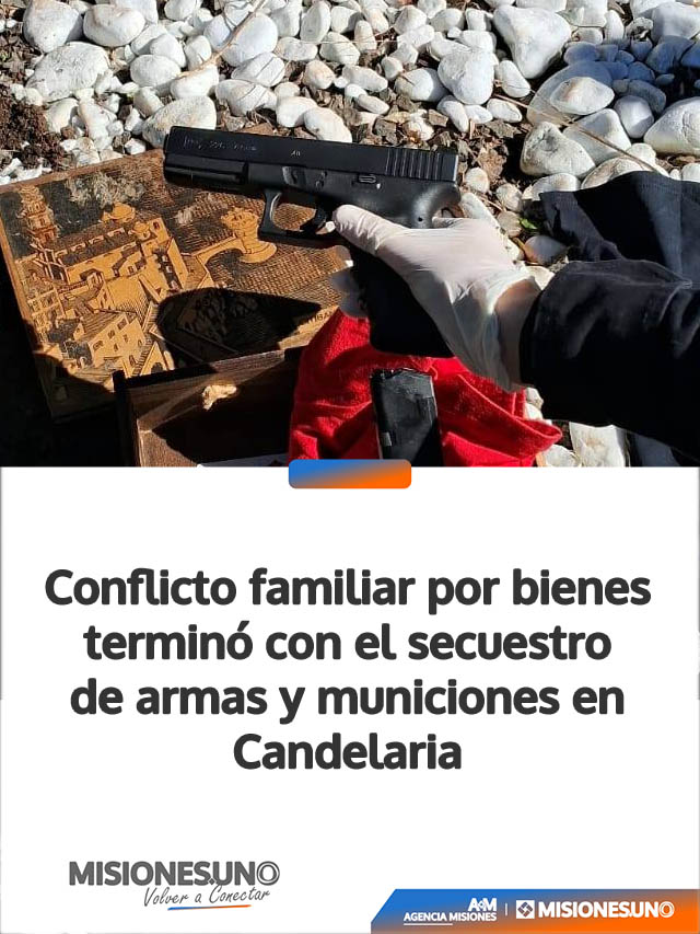 Conflicto familiar por bienes terminó con el secuestro de armas y municiones en Candelaria