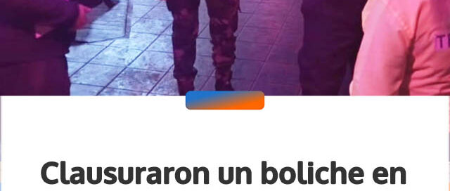 Clausuraron un boliche en Eldorado por presencia de menores y venta de alcohol
