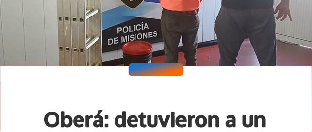 Oberá: detuvieron a un hombre mientras vendía objetos robados de una dependencia pública