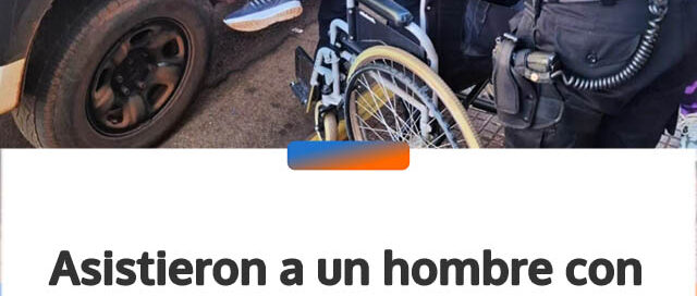 Asistieron a un hombre con discapacidad motriz y lo trasladaron de urgencia a una clínica en Oberá
