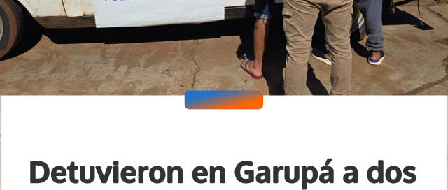 Detuvieron en Garupá a dos sospechosos por robos de chapas en la zona sur