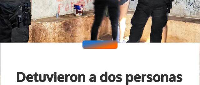 Detuvieron a dos personas por dañar una parada de colectivos en San Antonio