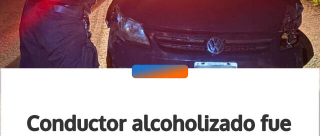 Conductor alcoholizado fue demorado tras un choque en El Soberbio