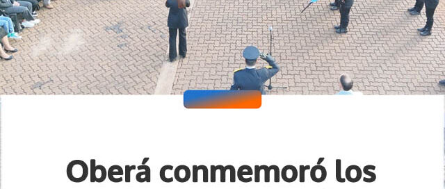Oberá conmemoró los 170 años de la Policía de Misiones con un acto en el Centro Cívico